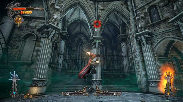 You must destroy the ghost-like sculptures above the arena to prevent the undead from respawning. - Zobek - Boss Battles - Castlevania: Lords of Shadow 2 - Game Guide and Walkthrough