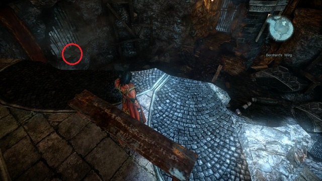 Ledge leading to a Pile of Sacrifice. - Mission 7 - Pieces of a Mirror - Piles of Sacrifice and Dungeon Keys - First pass - Castlevania: Lords of Shadow 2 - Game Guide and Walkthrough