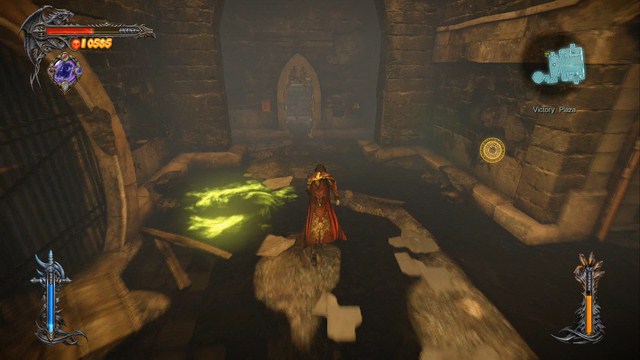 Sewers below the stealth section with 3 Guards have a new corridor unlocked. - Victory Plaza - Collectibles - second pass - Castlevania: Lords of Shadow 2 - Game Guide and Walkthrough