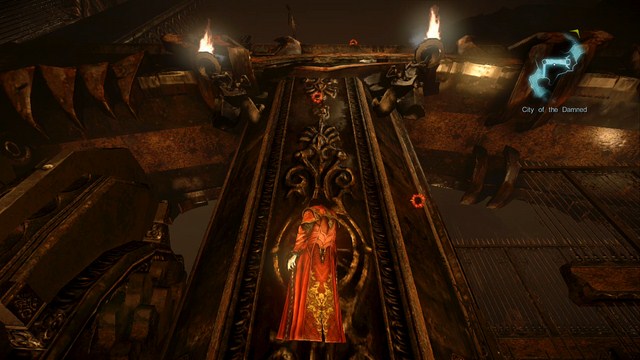 The route to right leads to a Pile of Sacrifice, the one going up to a Pain Box. - City of the Damned - Collectibles - second pass - Castlevania: Lords of Shadow 2 - Game Guide and Walkthrough
