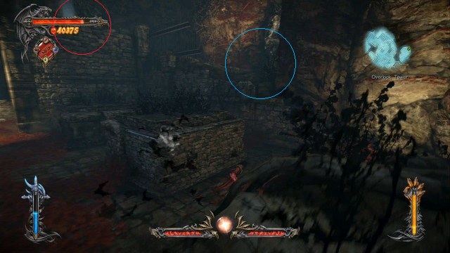 The red mark indicates the location of a Soldier Diary. - Overlook Tower - Collectibles - second pass - Castlevania: Lords of Shadow 2 - Game Guide and Walkthrough
