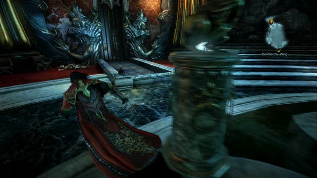 To the left of the stairs you can see bars, and behind them a Pain Box. - Bernhards Wing - Collectibles - second pass - Castlevania: Lords of Shadow 2 - Game Guide and Walkthrough