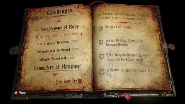 Reminiscences of Sapphire challenges. - Reminiscences of Sapphire - Challenges - Castlevania: Lords of Shadow 2 - Game Guide and Walkthrough