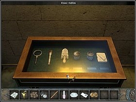 Go to the display case and open it with the received key - Walkthrough - Venice - Scuola - Part 2 - Venice - Chronicles of Mystery: The Tree of Life - Game Guide and Walkthrough