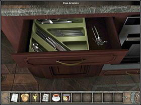 Now check the drawer on the left (zoom) and take the canned meat from the upper shelf - Walkthrough - Yacht cruise - Cairo - Chronicles of Mystery: The Tree of Life - Game Guide and Walkthrough
