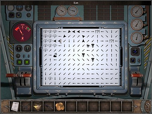 Taking all of that into consideration, press the circle representing the airship 8x (leave the 8th route variant on the screen - count from the moment you hear a distinctive sound) - Walkthrough - Gibraltar - Airship - Gibraltar - Chronicles of Mystery: The Tree of Life - Game Guide and Walkthrough