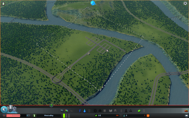 When you make the first reconnaissance, start with building the preliminary road net - Building - Growth of the city - Cities: Skylines - Game Guide and Walkthrough