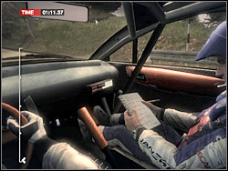 The guy, that sits next to you while you're driving through the stage, isn't an accidental amateur of strong impressions, which has managed to get to your rally car by deceit, but your co-pilot - Cooperation with co-pilot - Rally car configuration - Colin McRae: DIRT - Game Guide and Walkthrough