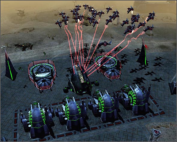 Venom Helicopters attacking Marcions base - Persuade Him... - Act 1 - Command & Conquer 3: Kanes Wrath - Game Guide and Walkthrough