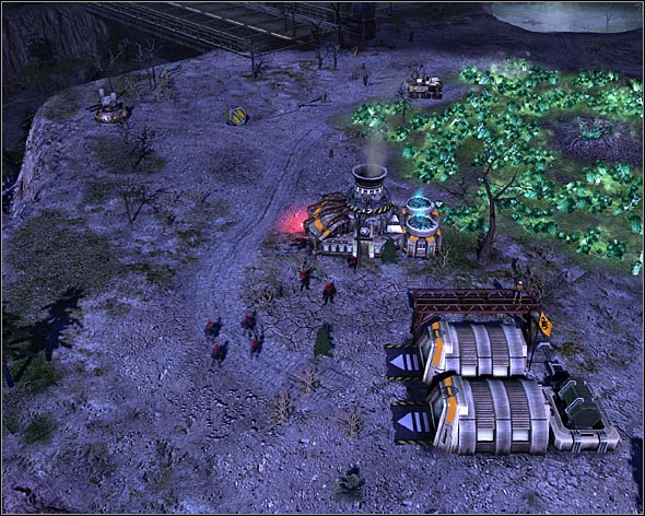 If you get airborne after placing the first tag, the turrets will notice you and bring you down. - All that Glitters - Act 2 - Command & Conquer 3: Kanes Wrath - Game Guide and Walkthrough