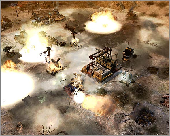 Vertigo bombers over GDI base. - The Betrayal of Kilian Qatar - Act 2 - Command & Conquer 3: Kanes Wrath - Game Guide and Walkthrough