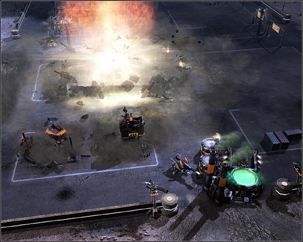 Before launching a full-scale assault nuke the GDI base. - Will Made Flesh - Act 3 - Command & Conquer 3: Kanes Wrath - Game Guide and Walkthrough
