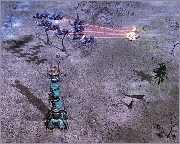 Protect the spikes from enemy engineers and patrols. - Will Made Flesh - Act 3 - Command & Conquer 3: Kanes Wrath - Game Guide and Walkthrough