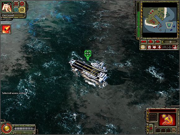 Emissary will show up on the board of aircraft carrier. - Soviets - Easter Island - part 1 - Soviets - Command & Conquer: Red Alert 3 - Game Guide and Walkthrough