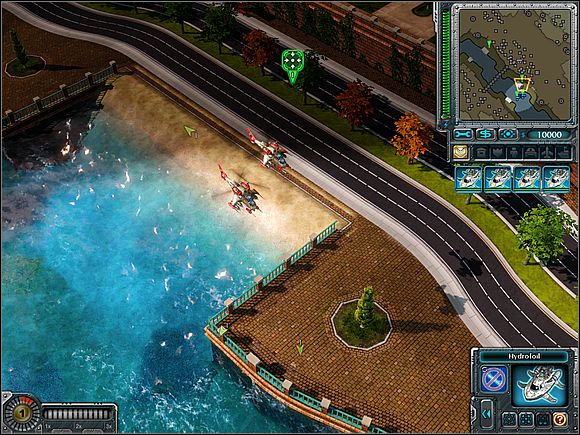 Your MCV will enter the land and spread in the most convenient place - Allies - Heidelberg - part 1 - Allies - Command & Conquer: Red Alert 3 - Game Guide and Walkthrough