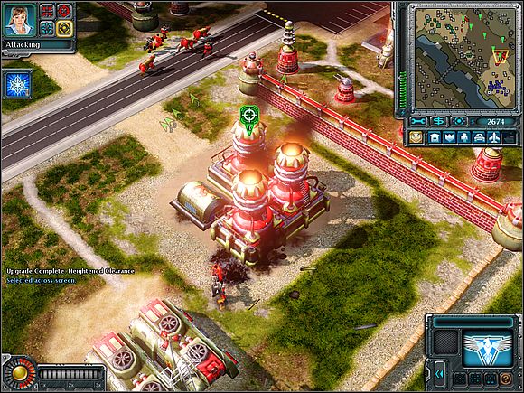Following the destruction of reactors opponent will sell part of his defense systems - Allies - Heidelberg - part 1 - Allies - Command & Conquer: Red Alert 3 - Game Guide and Walkthrough