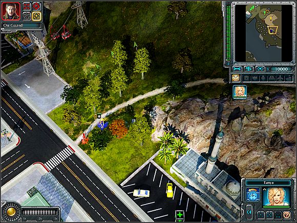 To destroy the robot, you need to come closer and plant the bomb, and that's all - Allies - Gibraltar - part 1 - Allies - Command & Conquer: Red Alert 3 - Game Guide and Walkthrough