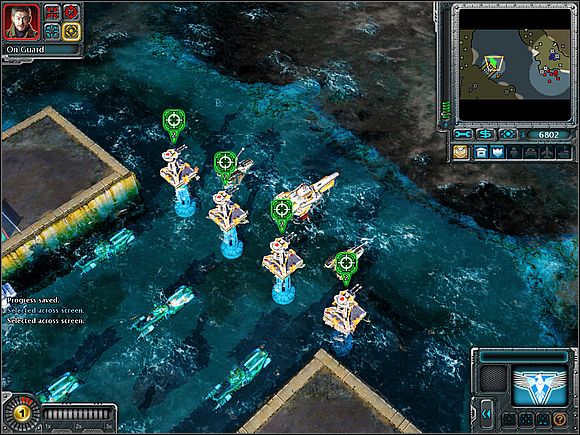 At a time you recover your ships, order to retreat to the base - Allies - Gibraltar - part 2 - Allies - Command & Conquer: Red Alert 3 - Game Guide and Walkthrough
