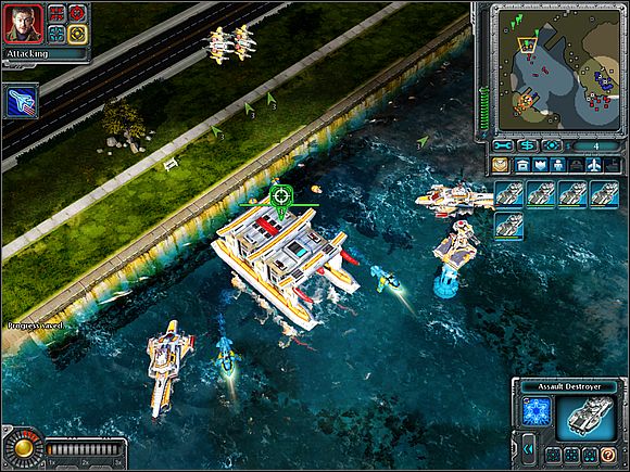 Do some courses to eliminate Japanese shipyards - Allies - Gibraltar - part 2 - Allies - Command & Conquer: Red Alert 3 - Game Guide and Walkthrough