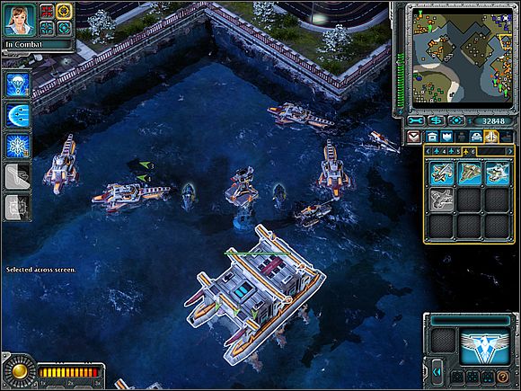 Prince Tatsu [4] fleet will appear as soon as the super-weapons on the north of the map will be destroyed - Allies - Tokyo Harbor - Allies - Command & Conquer: Red Alert 3 - Game Guide and Walkthrough