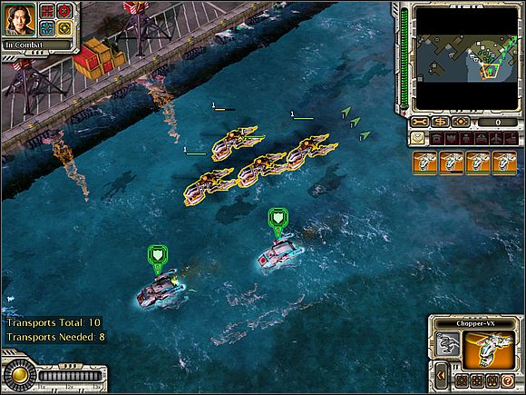 When the carrier will get ashore [1], transform Choppers into Strikers - Empire of The Rising Sun - Odessa - Empire of The Rising Sun - Command & Conquer: Red Alert 3 - Game Guide and Walkthrough