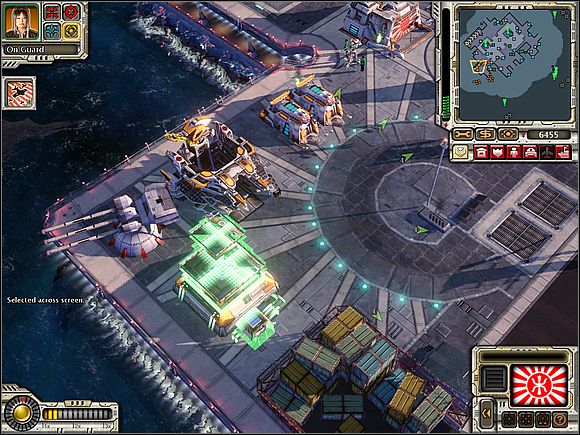 Build some refineries near the ore [3] located in the western part of the fortress - Empire of The Rising Sun - Pacific Ocean - part 2 - Empire of The Rising Sun - Command & Conquer: Red Alert 3 - Game Guide and Walkthrough