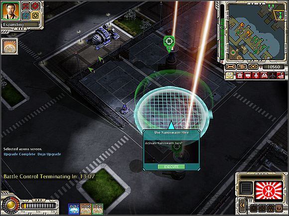 After beating all Russians, the opponent should already have enough little anti-air protection that the destruction of the remaining relays [5] should not be a problem - Empire of The Rising Sun - Yokohama - part 2 - Empire of The Rising Sun - Command & Conquer: Red Alert 3 - Game Guide and Walkthrough