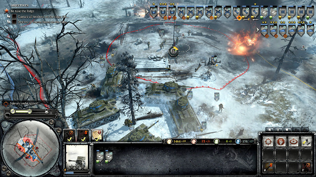 Seize all posts or destroy all units to complete this mission - Mission 03 - Support Is On The Way - The Campaign Mode - Company of Heroes 2 - Game Guide and Walkthrough