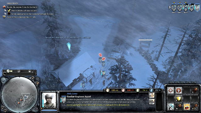 Set the explosives on the immobile tank to fulfill the bonus objectives - Mission 04 - The Miraculous Winter - The Campaign Mode - Company of Heroes 2 - Game Guide and Walkthrough
