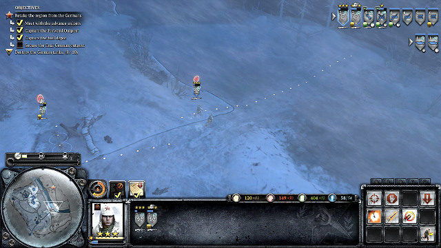 To reach the last point, take the longer route from the South - Mission 04 - The Miraculous Winter - The Campaign Mode - Company of Heroes 2 - Game Guide and Walkthrough