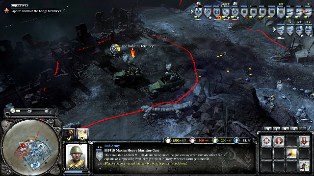 Before you capture the second bridge, make sure that you have your heavy equipment deployed properly - Mission 05 - Stalingrad - The Campaign Mode - Company of Heroes 2 - Game Guide and Walkthrough
