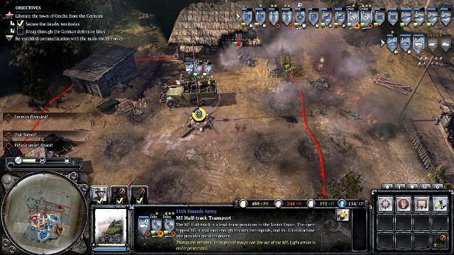 Seize control over the other camp to the West - Mission 09 - Radio Silence - The Campaign Mode - Company of Heroes 2 - Game Guide and Walkthrough