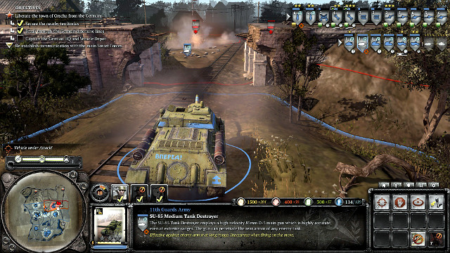 SU-85 are a good counter-balance for the tanks of the Reich - Mission 09 - Radio Silence - The Campaign Mode - Company of Heroes 2 - Game Guide and Walkthrough