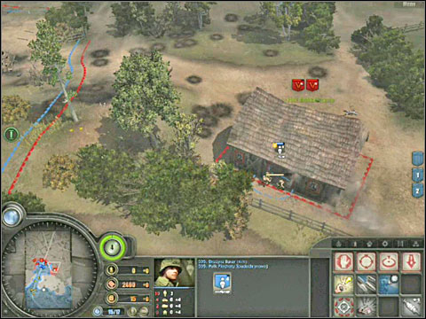 As soon as you regain control over your units, begin to organize defence in Chef du Pont - you have to hold it - Campaign 