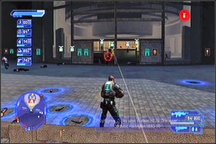 Inside go to the back - Colonel Axton Cowell - Shai-Gen - Crackdown - Game Guide and Walkthrough