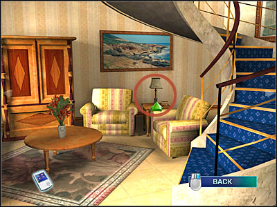 Now you will have to use the nearby stairs in order to reach the upper level of the suite - Case 2 - part 4 - Case 2 - Double Down - Crime Scene Investigation: Hard Evidence - Game Guide and Walkthrough