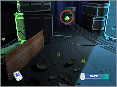 Now you will have to click on the echo pedal - Case 3 - Crime Scene - part 2 - Case 3 - Shock Rock - Crime Scene Investigation: Hard Evidence - Game Guide and Walkthrough