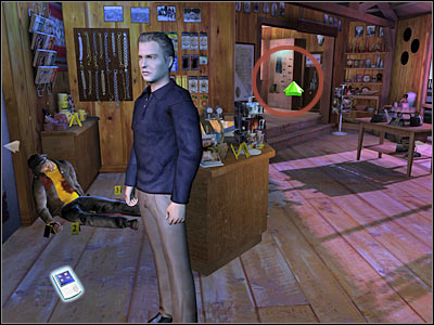 I'd recommend that you move the camera to your right - Case 5 - Crime Scene - part 2 - Case 5 - The Peacemaker - Crime Scene Investigation: Hard Evidence - Game Guide and Walkthrough