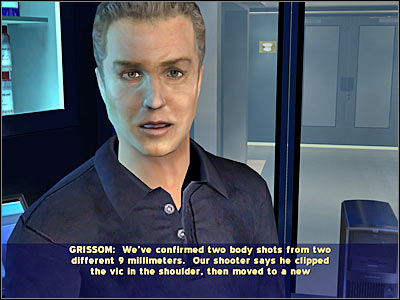 Once you've returned to the crime scene, you will probably notice that Grissom brought a few toys - Case 5 - part 2 - Case 5 - The Peacemaker - Crime Scene Investigation: Hard Evidence - Game Guide and Walkthrough