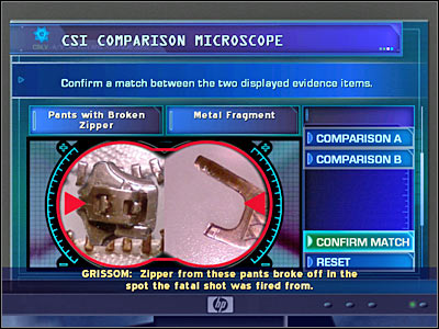 Use a CSI lab computer - Case 5 - part 6 - Case 5 - The Peacemaker - Crime Scene Investigation: Hard Evidence - Game Guide and Walkthrough