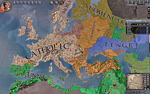 Catholics and Orthodoxes are the only available factions. - Choice of person, region and time - Basics - Crusader Kings II - Game Guide and Walkthrough