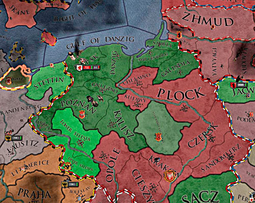 It happens that dukes (green) collect more power than a monarch (red). - Choice of person, region and time - Basics - Crusader Kings II - Game Guide and Walkthrough