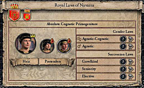 Woman-heir is a problem. Always. - Succession - House - Crusader Kings II - Game Guide and Walkthrough