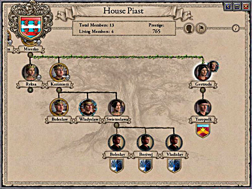 Family trees are real inheritance maps. - Problem? - House - Crusader Kings II - Game Guide and Walkthrough