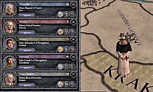 Chaplain is essential during expansion on the fidels lands and to fight with the heresy. - Court Chaplain - Council - Crusader Kings II - Game Guide and Walkthrough