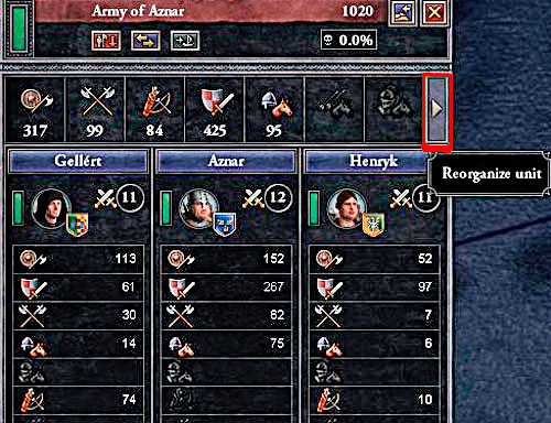 Flanks inside the army can be manipulated. - An army and battle - Military - Crusader Kings II - Game Guide and Walkthrough