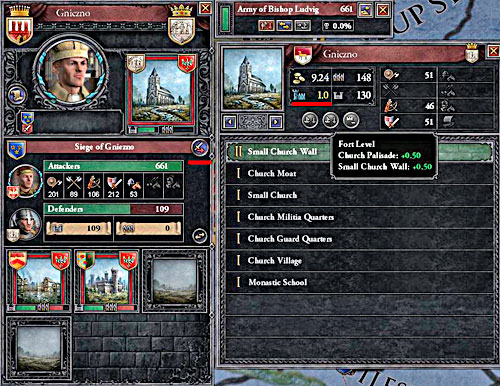 Icon of the an assault (from the left) and forts level (from the right). - Military campaigns - Military - Crusader Kings II - Game Guide and Walkthrough