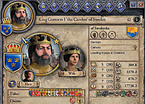 From poor count to the ruler of five different kingdoms - its possible. - Count - Riding on a Top - Crusader Kings II - Game Guide and Walkthrough