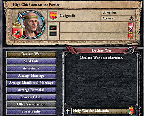 With allies help war is very easy, even if youre playing as a count. - Count - Riding on a Top - Crusader Kings II - Game Guide and Walkthrough