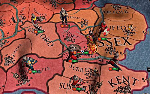 English has no chances against Conquerer. - Stamford Bridge - Official scenarios - Crusader Kings II - Game Guide and Walkthrough
